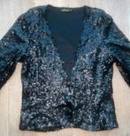 Glitter jasje maat M zwart zeer mooi glitterjasje, Maat 38/40 (M), Zwart, Ophalen of Verzenden, Zo goed als nieuw