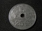 Oorlogsgeld WW2 bezet Belgie 25 Centimes 1942 (F-NL) #i60, Postzegels en Munten, Munten | België, Verzenden, Overig, Losse munt