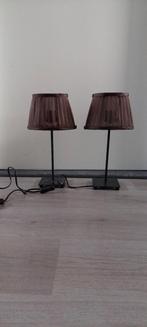 Nachtkastlampjes (2), Huis en Inrichting, Lampen | Tafellampen, Ophalen, Gebruikt, Minder dan 50 cm