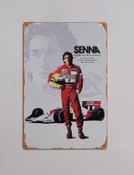 Ayrton Senna Formule 1 auto reclamebord van metaal wandbord, Verzamelen, Ophalen of Verzenden, Nieuw, Formule 1