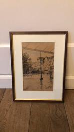 Oude aquarel, Antiek en Kunst, Kunst | Schilderijen | Klassiek, Ophalen of Verzenden