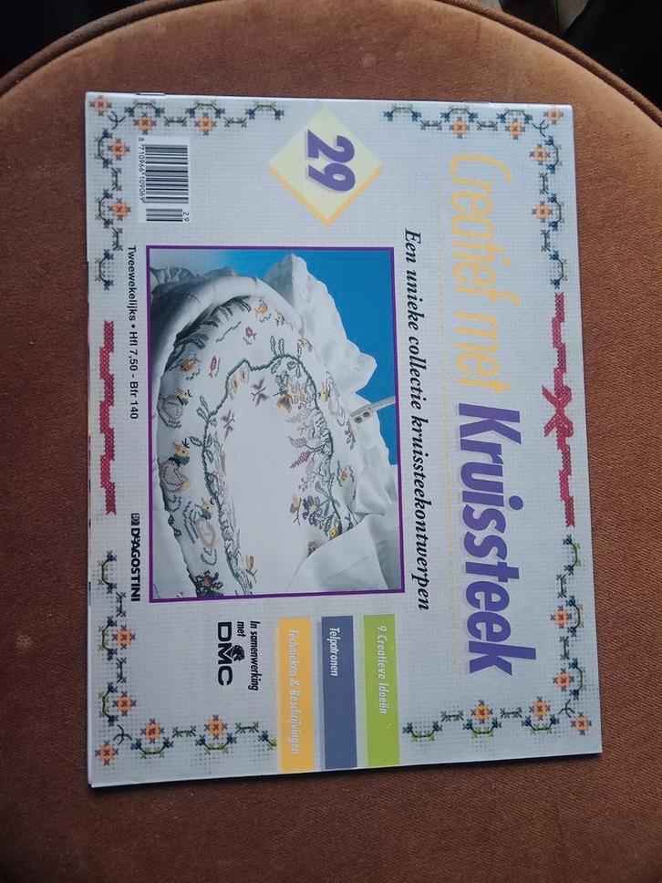 Creaf met Kruissteek - Borduurpatronen, Hobby en Vrije tijd, Borduren en Borduurmachines, Zo goed als nieuw, Overige typen, Handborduren