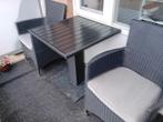 heel mooie zwarte terras- of balkonset, Ophalen, Zo goed als nieuw