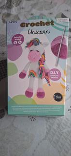 Haakpakket Eenhoorn, Hobby en Vrije tijd, Breien en Haken, Ophalen of Verzenden, Zo goed als nieuw, Haken, Patroon of Boek