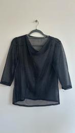 Zwarte Sheer Blouse - Maat S, Verzenden, Gedragen, Maat 36 (S), Zwart