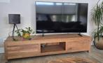 Teak TV-kast met 2 lades, 180 cm breed, Ophalen, Gebruikt, 150 tot 200 cm, Teakhout