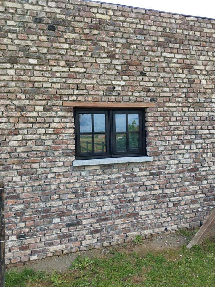 Oude veldbrandstenen 1500m2, Doe-het-zelf en Verbouw, Metselstenen, Bakstenen, Ophalen