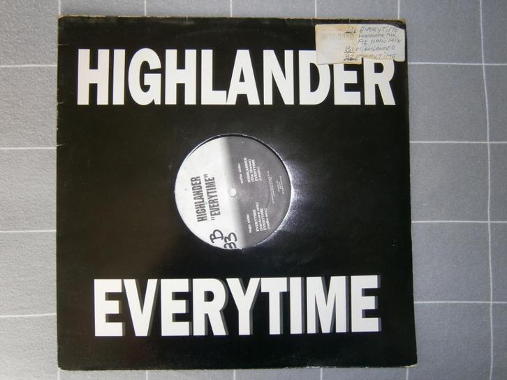Highlander ‎– Everytime. 1995. Chronic 001. Happy Hardcore, Cd's en Dvd's, Vinyl | Dance en House, Gebruikt, Dance Populair, 12 inch