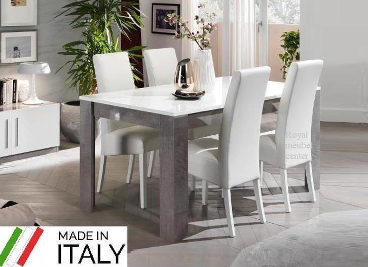 Eettafel Granada Hoogglans marmer-wit-AANBIEDING--, Huis en Inrichting, Tafels | Eettafels, Nieuw, 50 tot 100 cm, Rechthoekig