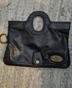 Chesterfield leren tasje zwart, Sieraden, Tassen en Uiterlijk, Tassen | Damestassen, Verzenden, Nieuw, Zwart, Avondtasje