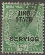 India Jhind, Ophalen of Verzenden, Gestempeld, Zuid-Azië