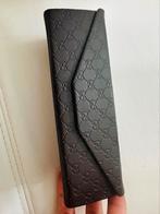 Gucci leer brilhouder, Sieraden, Tassen en Uiterlijk, Portemonnees, Ophalen, Zo goed als nieuw, Bruin, Leer