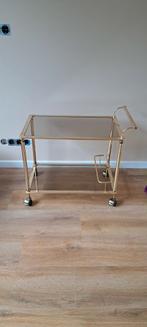 Gouden dranktrolley, Huis en Inrichting, Keuken | Complete keukens, Ophalen, Zo goed als nieuw, Overige typen