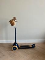 Banwood step navy blauw met mandje kinderstep, Ophalen, Zo goed als nieuw, Gewone step