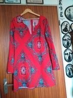 damesjurk z.g.a.n mL rits bewerkt rood zwart wit, Maat 38/40 (M), Ophalen of Verzenden, Zo goed als nieuw, Rood
