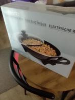 elektrische wokpan, Ophalen of Verzenden, Zo goed als nieuw, Aluminium, Wok