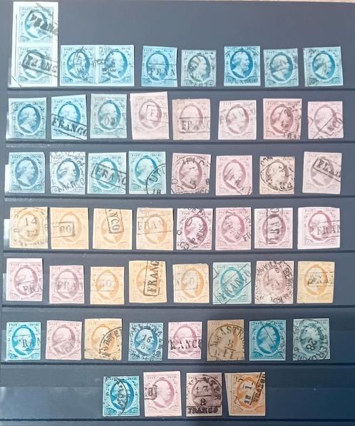 NVPH 1/3 4/6 7/12 13/18 19/29 Aantallen Gest. CW €12.406,00+, Postzegels en Munten, Postzegels | Nederland, T/m 1940, Ophalen of Verzenden