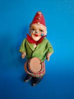 1920-30 Clown  met trommel papiermaché hoofd., Antiek en Kunst, Antiek | Speelgoed, Ophalen of Verzenden