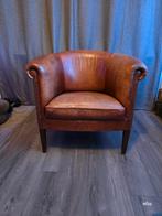 Schapenleren clubfauteuil Bendic international, Huis en Inrichting, Ophalen, Gebruikt, 75 tot 100 cm, 50 tot 75 cm