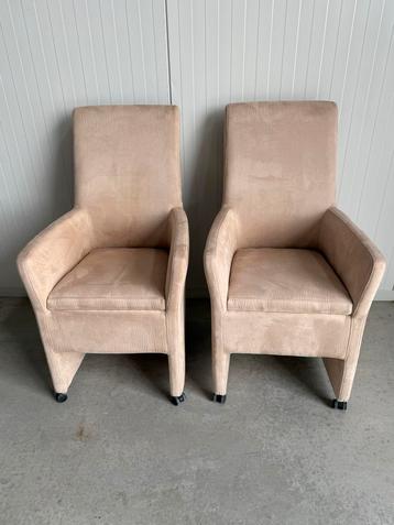 2 Leuke Stoelen op Wieltjes - Mooie Staat! beschikbaar voor biedingen