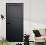 Kwaliteit zwarte binnendeuren stomp en opdek, Niet ingevuld, 80 tot 100 cm, Binnendeur, Niet ingevuld
