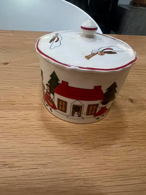 Mason’s Ironstone – Christmas Village potje met deksel, Antiek en Kunst, Antiek | Servies los, Ophalen of Verzenden