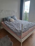 Ikea bedframe tweepersoons 160x200 (incl. Lattenbodem), Huis en Inrichting, Slaapkamer | Bedden, 160 cm, Wit, Zo goed als nieuw