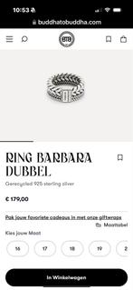 Buddha to Buddha Barbara Dubbel Ring Zilver, Ophalen of Verzenden, Zo goed als nieuw, 17 tot 18, Dame of Heer