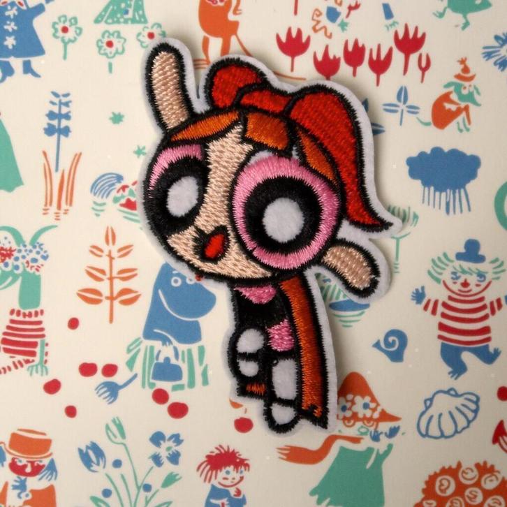 Powerpuff Girls opstrijkplaatje patch badge applicatie, Hobby en Vrije tijd, Kledingapplicaties en Hotfix, Nieuw, Overige applicaties