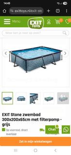 Zwembad 200x300 cm, Tuin en Terras, Zwembaden, Ophalen, Minder dan 80 cm, Zo goed als nieuw, Opzetzwembad