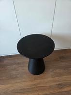 Bijzettafel Cone, zwart, merk Kwantum, Huis en Inrichting, Minder dan 55 cm, Gebruikt, Rond, Hout