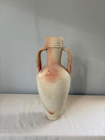 Vintage wabisabi terracotta vaas met grepen h40cm beschikbaar voor biedingen