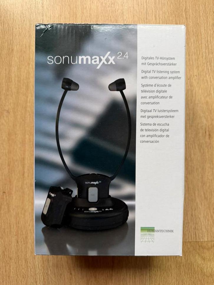 Sonumaxx 2.4 koptelefoon voor slechthorende, Audio, Tv en Foto, Koptelefoons, Zo goed als nieuw, Overige merken, Ophalen