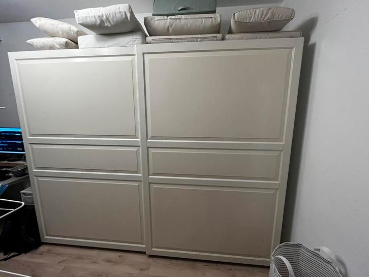 Pax Kast met Schuifdeuren en Verlichting, Huis en Inrichting, Kasten | Kledingkasten, Gebruikt, 200 cm of meer, 200 cm of meer