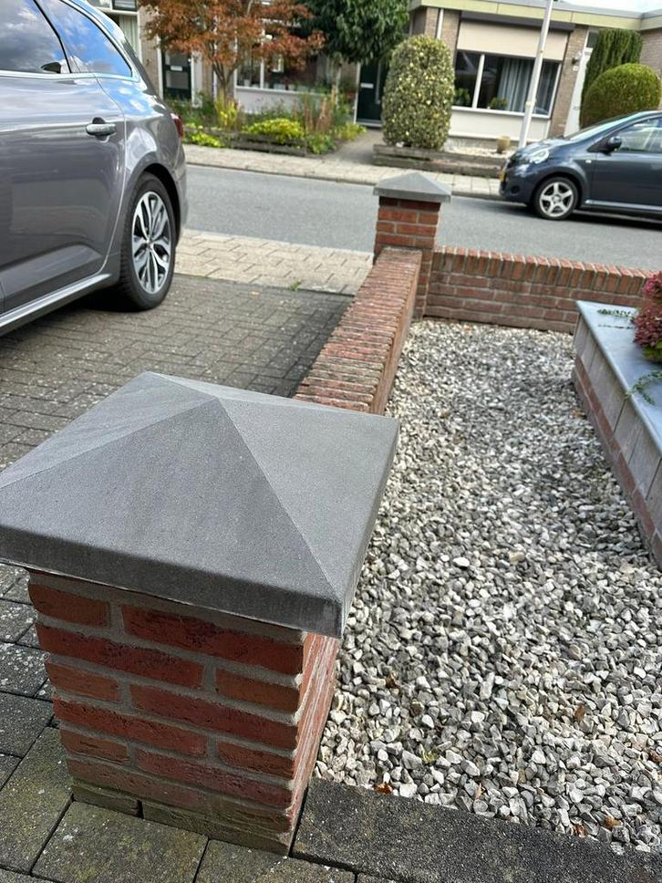 2 Penantafdekkers/paalmutsen, Doe-het-zelf en Verbouw, Metselstenen, Ophalen