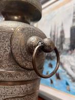 Bronzen Wajang Vaas met Oren - 41cm, Ophalen of Verzenden