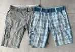 Set van 2 SHORTS mt 34 Bermuda - 1x blauw / 1x grijs broek, Maat 52/54 (L), Blauw, Ophalen of Verzenden, Clockhouse
