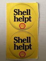 2 stickers Shell helpt, Verzamelen, Verzenden, Zo goed als nieuw, Merk