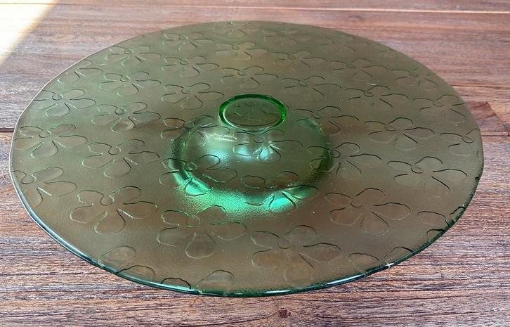Vintage Villeroy & Boch Bellissimo Green taartstandaard, Antiek en Kunst, Curiosa en Brocante, Ophalen of Verzenden