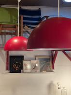 2 Vintage Rode IKEA  Brasa Hanglampen, Gebruikt, Vintage, Ophalen of Verzenden, Minder dan 50 cm