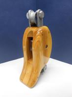 Houten Hakblok grootschootblok enkelschijfs + hondsvot 12mm, Watersport en Boten, Ophalen of Verzenden, Nieuw, Lijn of Blok