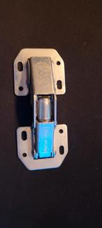 Mignon scharnier met veer - Kastscharnier, Ophalen of Verzenden, Gebruikt, IJzer, Scharnier