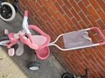 Roze Smoby driewieler, Fietsen en Brommers, Fietsen | Driewielers, Ophalen of Verzenden, Gebruikt, Smoby, Duwstang