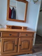 Houten dressoir met spiegel, Huis en Inrichting, Gebruikt, 100 tot 150 cm, Klassiek, Ophalen of Verzenden