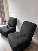 2 leuke zwarte fauteuils, Ophalen, Eenpersoons, 75 tot 100 cm, Zo goed als nieuw