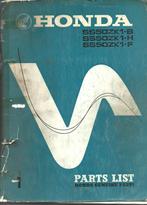 Honda SS50 Parts list onderdelenboek, Ophalen of Verzenden, Gebruikt