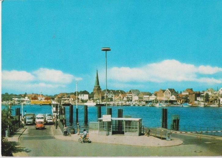 Duitsland, Travemünde , Veerboot / pont met auto's, Verzamelen, Ansichtkaarten | Buitenland, Ongelopen, Duitsland, 1960 tot 1980