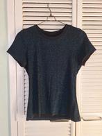 Seven Sisters glitter top / T-shirt ZGAN maat S, Ophalen of Verzenden, Zo goed als nieuw, Blauw, Korte mouw