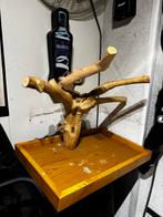 Javaboom op standaard met voerbakje, Dieren en Toebehoren, Ophalen of Verzenden, Gebruikt, Kooi-accessoires