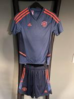 Adidas Manchester United tenue 152 blauw oranje kids setje, Jongen of Meisje, Zo goed als nieuw, Setje, Verzenden